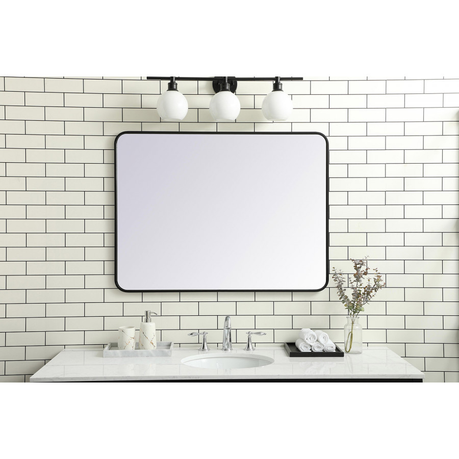 Elegant Wall Mirror - Black, L 40" (MR803040BK)