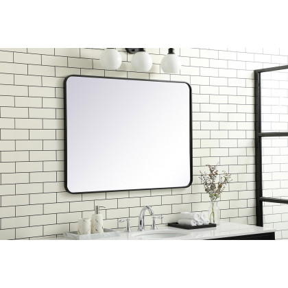 Elegant Wall Mirror - Black, L 40" (MR803040BK)
