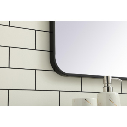 Elegant Wall Mirror - Black, L 40" (MR803040BK)