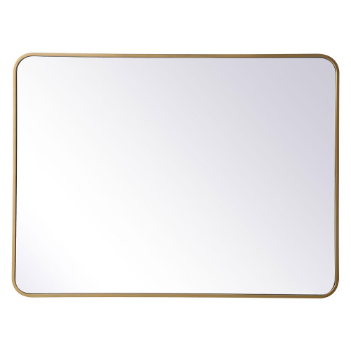 Elegant Wall Mirror - Brass, L 40" (MR803040BR)