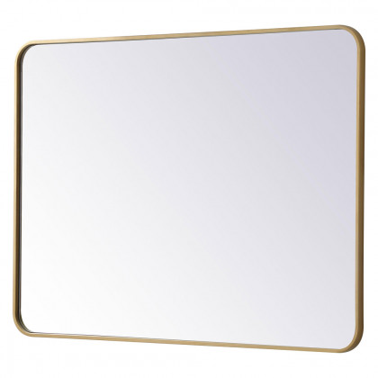Elegant Wall Mirror - Brass, L 40" (MR803040BR)