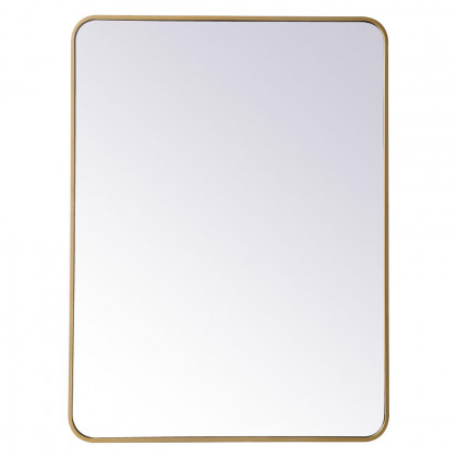 Elegant Wall Mirror - Brass, L 40" (MR803040BR)