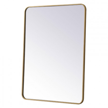 Elegant Wall Mirror - Brass, L 40" (MR803040BR)