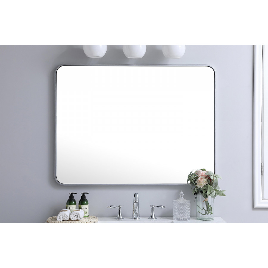 Elegant Wall Mirror - Silver, L 40" (MR803040S)
