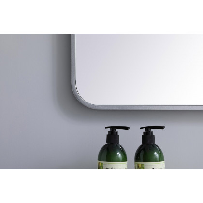 Elegant Wall Mirror - Silver, L 40" (MR803040S)