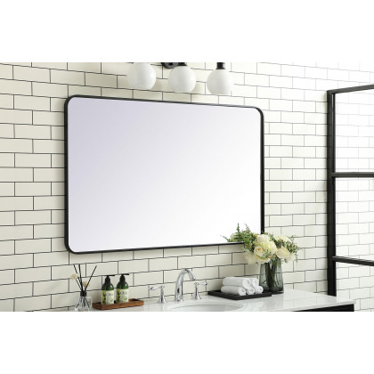 Elegant Wall Mirror - Black, L 48" (MR803048BK)