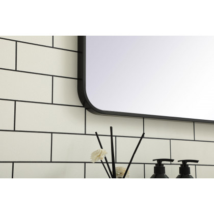 Elegant Wall Mirror - Black, L 48" (MR803048BK)