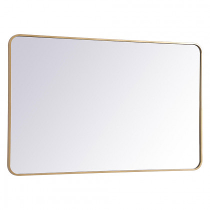 Elegant Wall Mirror - Brass, L 48" (MR803048BR)