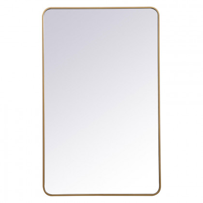Elegant Wall Mirror - Brass, L 48" (MR803048BR)