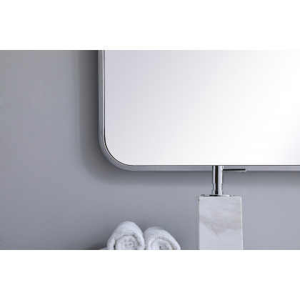 Elegant Wall Mirror - Silver, L 48" (MR803048S)