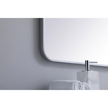 Elegant Wall Mirror - Silver, L 48" (MR803048S)