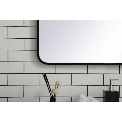 Elegant Wall Mirror - Black, L 60" (MR803060BK)