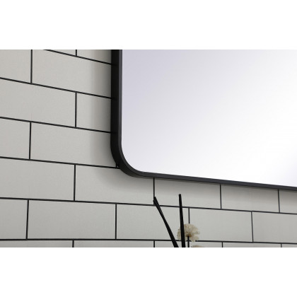 Elegant Wall Mirror - Black, L 60" (MR803060BK)