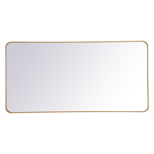 Elegant Wall Mirror - Brass, L 60" (MR803060BR)
