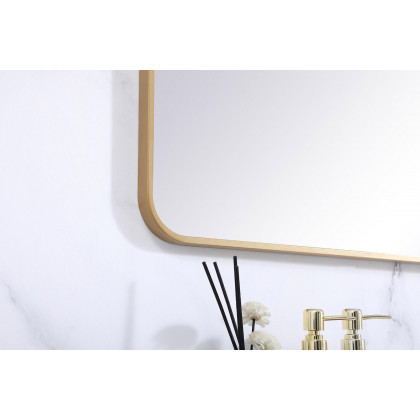 Elegant Wall Mirror - Brass, L 60" (MR803060BR)