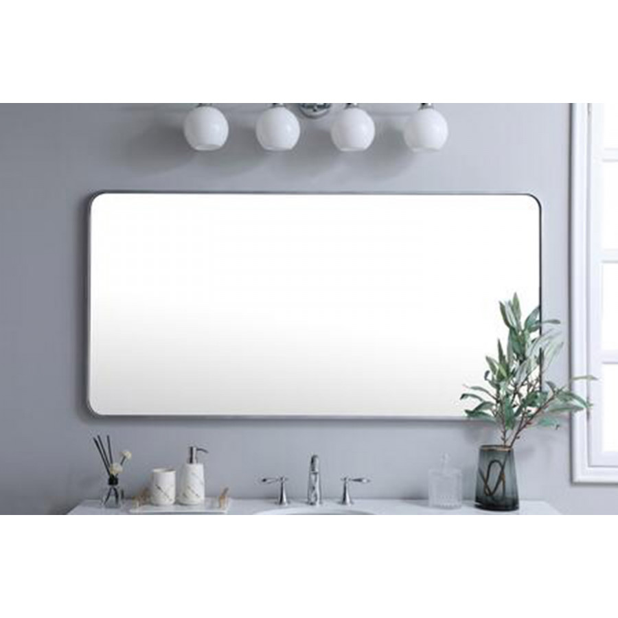 Elegant Wall Mirror - Silver, L 60" (MR803060S)