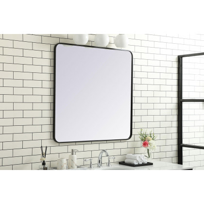 Elegant Wall Mirror - Black, L 36" (MR803636BK)