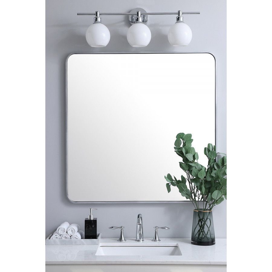 Elegant Wall Mirror - Silver, L 36" (MR803636S)