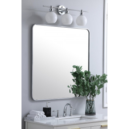 Elegant Wall Mirror - Silver, L 36" (MR803636S)
