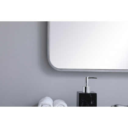 Elegant Wall Mirror - Silver, L 36" (MR803636S)