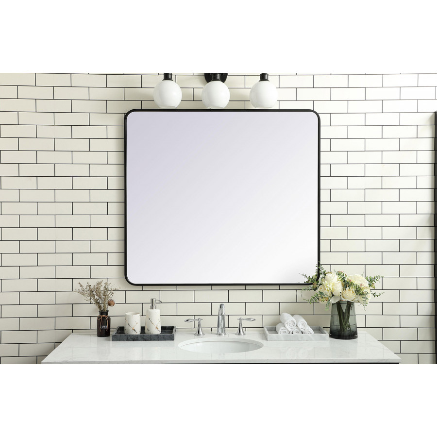 Elegant Wall Mirror - Black, L 40" (MR803640BK)
