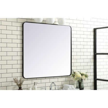 Elegant Wall Mirror - Black, L 40" (MR803640BK)