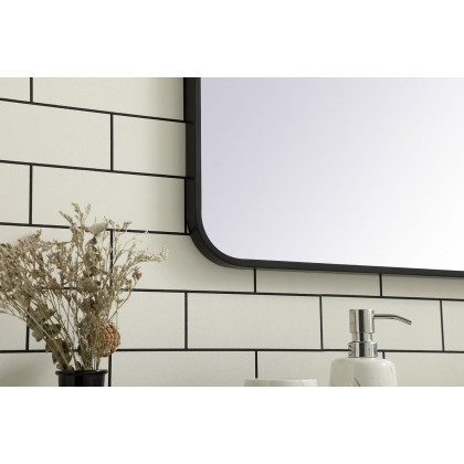 Elegant Wall Mirror - Black, L 40" (MR803640BK)