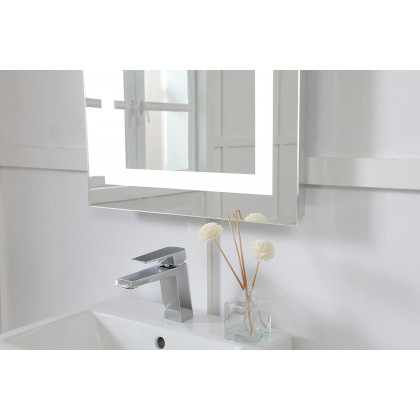 Elegant Wall Mirror - Clear/Cold White, D 20", H 30" (MRE-6001)