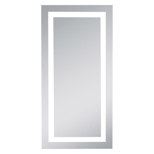 Elegant Wall Mirror - Clear/Cold White, D 20", H 40" (MRE-6002)