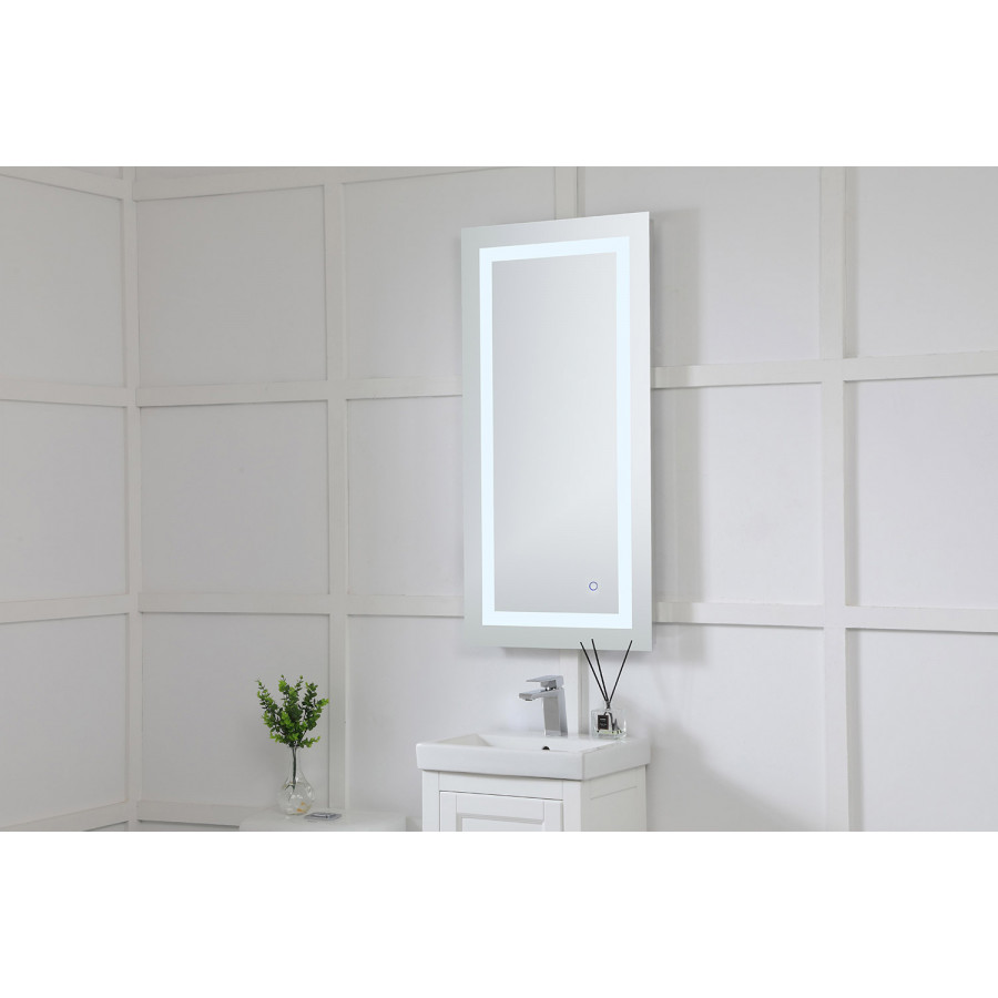 Elegant Wall Mirror - Clear/Cold White, D 20", H 40" (MRE-6002)