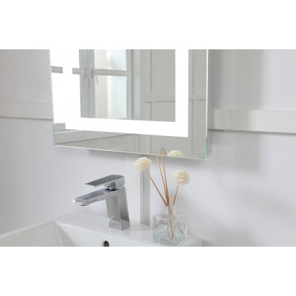 Elegant Wall Mirror - Clear/Cold White, D 20", H 40" (MRE-6002)