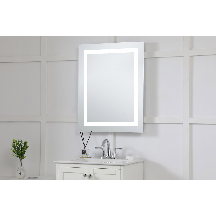 Elegant Wall Mirror - Clear/Cold White, D 24", H 30" (MRE-6003)