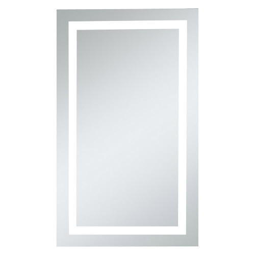 Elegant Wall Mirror - Clear/Cold White, D 24", H 40" (MRE-6004)