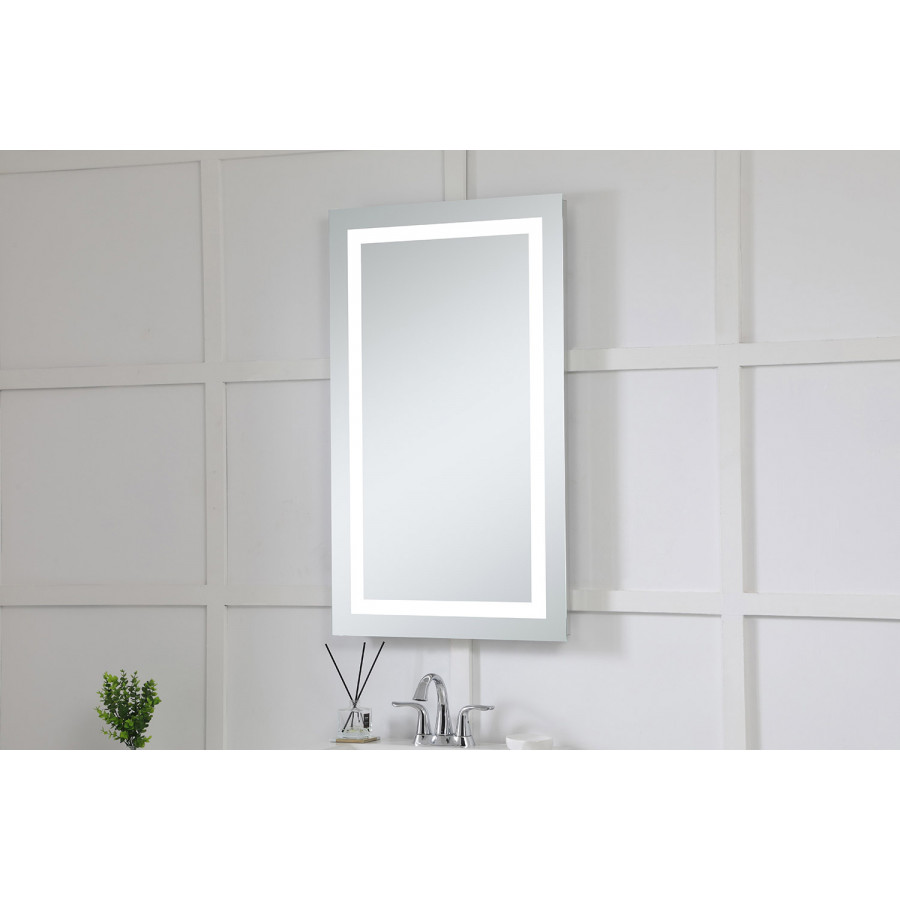 Elegant Wall Mirror - Clear/Cold White, D 24", H 40" (MRE-6004)
