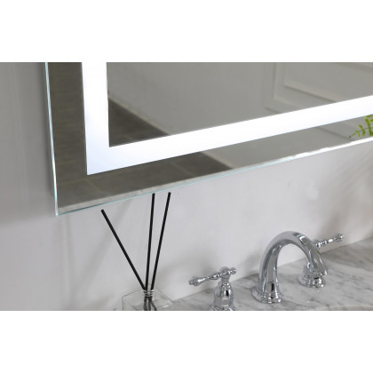 Elegant Wall Mirror - Clear/Cold White, D 24", H 40" (MRE-6004)
