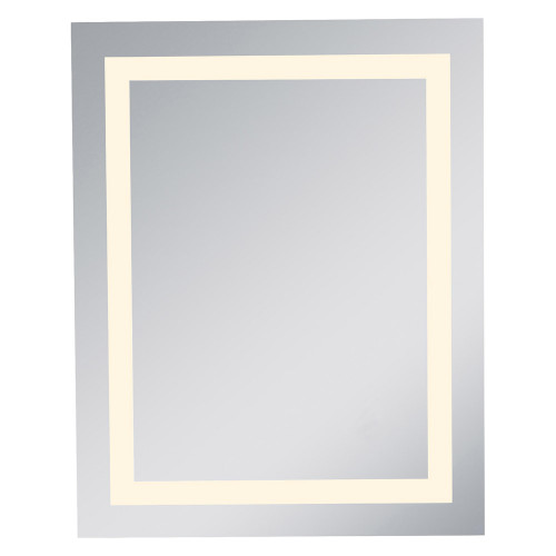 Elegant Wall Mirror - Clear/Warm White, D 24", H 30" (MRE-6013)