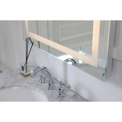 Elegant Wall Mirror - Clear/Warm White, D 24", H 30" (MRE-6013)