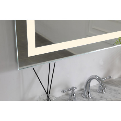 Elegant Wall Mirror - Clear/Warm White, D 24", H 40" (MRE-6014)