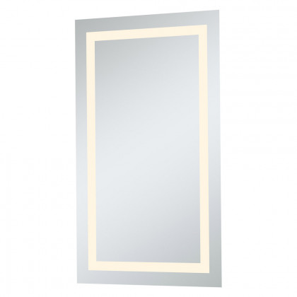 Elegant Wall Mirror - Clear/Warm White, D 24", H 40" (MRE-6014)