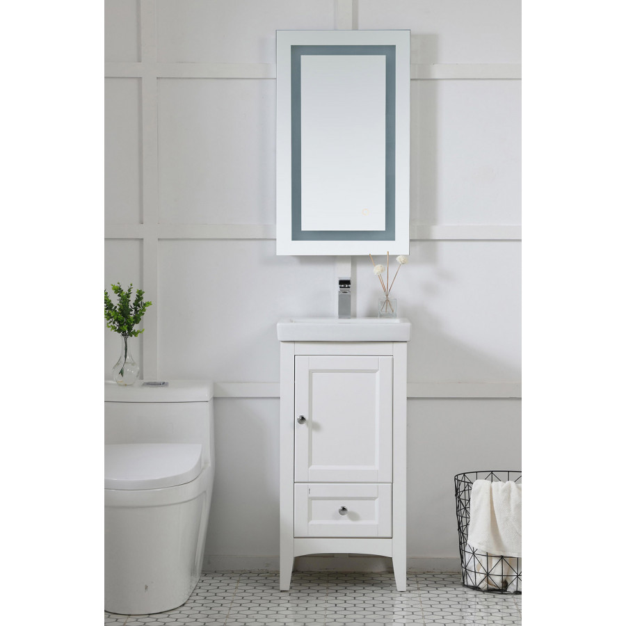 Elegant Wall Mirror - Clear, D 18", H 30" (MRE11830)