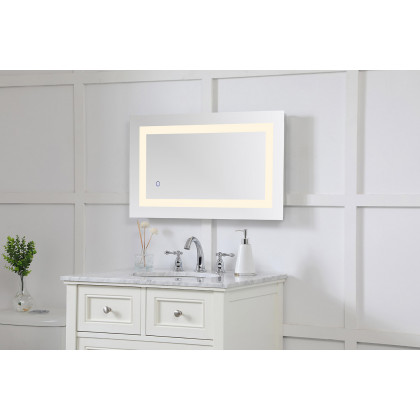 Elegant Wall Mirror - Clear, D 18", H 30" (MRE11830)