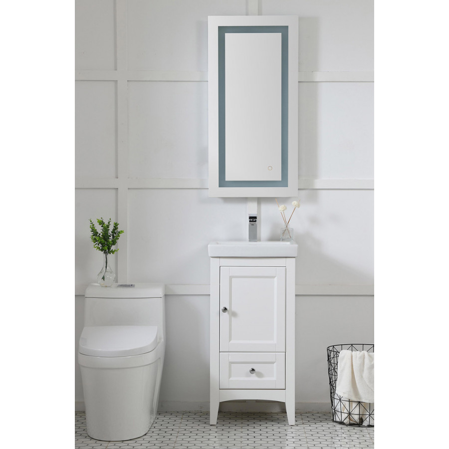 Elegant Wall Mirror - Clear, D 18", H 36" (MRE11836)
