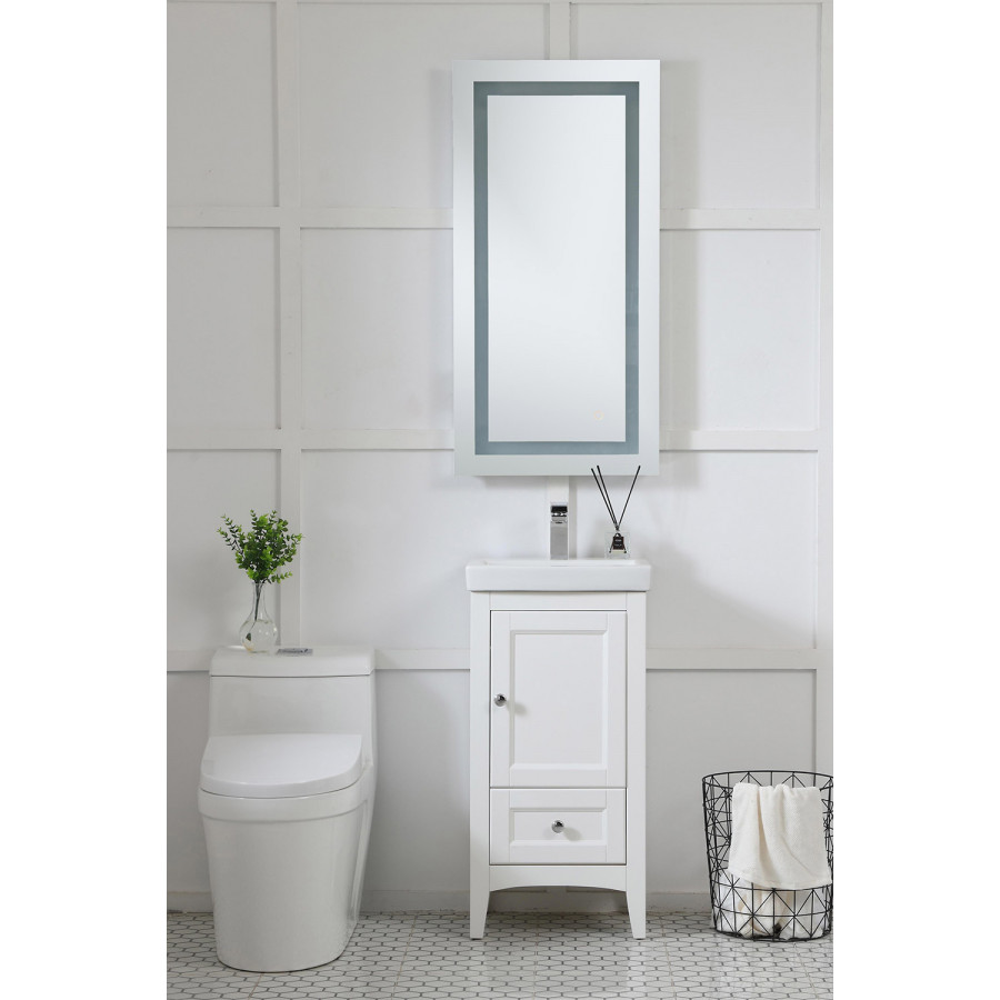 Elegant Wall Mirror - Clear, D 20", H 40" (MRE12040)