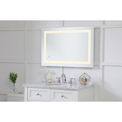 Elegant Wall Mirror - Clear, D 24", H 36" (MRE12436)
