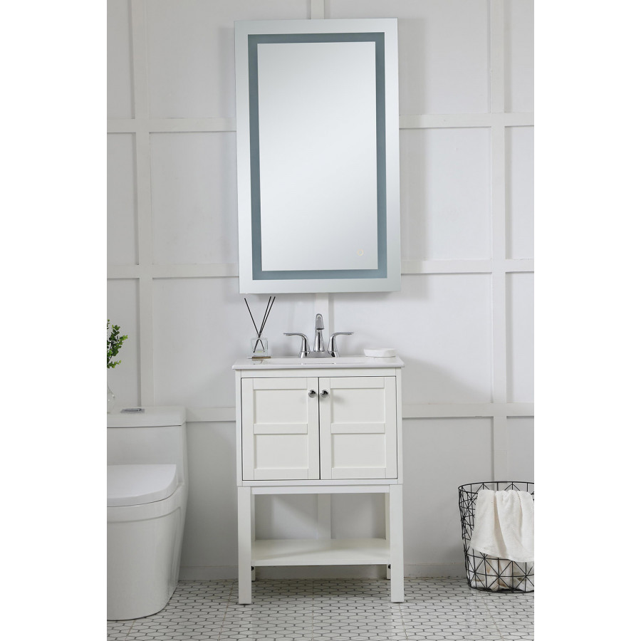 Elegant Wall Mirror - Clear, D 24", H 40" (MRE12440)