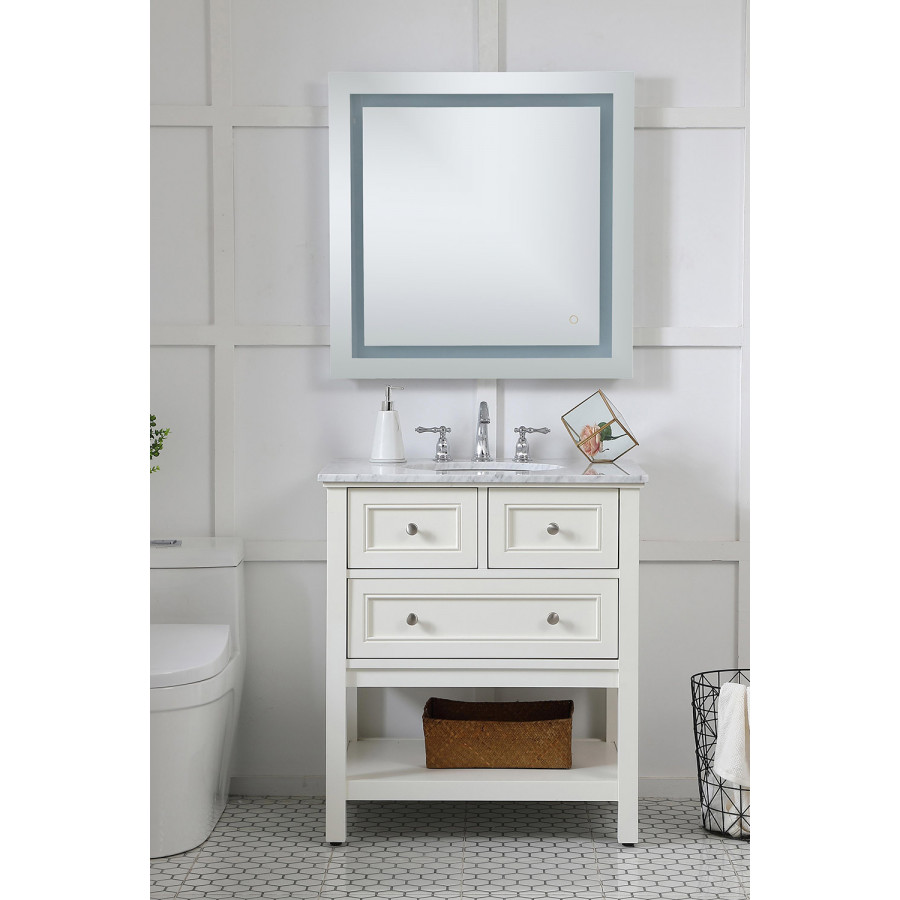 Elegant Wall Mirror - Clear, D 30", H 30" (MRE13030)