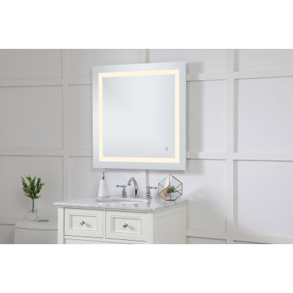 Elegant Wall Mirror - Clear, D 30", H 30" (MRE13030)