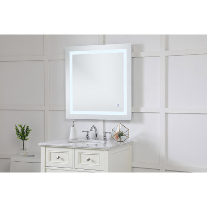 Elegant Wall Mirror - Clear, D 30", H 30" (MRE13030)