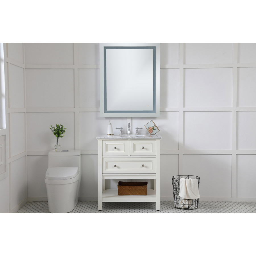 Elegant Wall Mirror - Clear, D 30", H 40" (MRE13040)