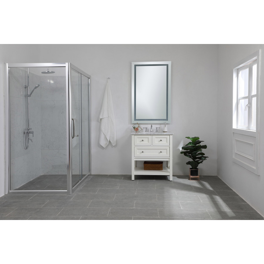 Elegant Wall Mirror - Clear, D 30", H 48" (MRE13048)